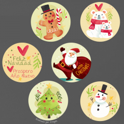 Merry Christmas Wooden Magnets